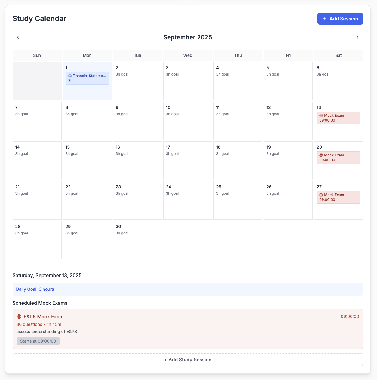 AI-Powered Study Planning